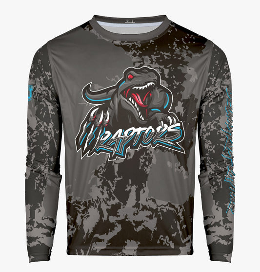 Raptors Pro Performance Sun Long Sleeve ~ Digital Graphite Camo (NEW Color formulated to match jersey)