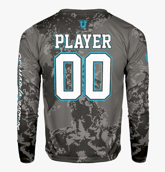 Raptors Pro Performance Sun Long Sleeve ~ Digital Graphite Camo (NEW Color formulated to match jersey)