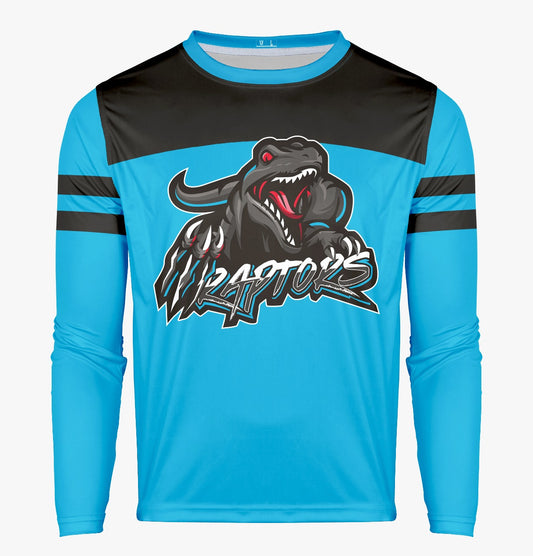 Raptors Pro Performance Sun Long Sleeve ~ Raptor's Blue with Graphite