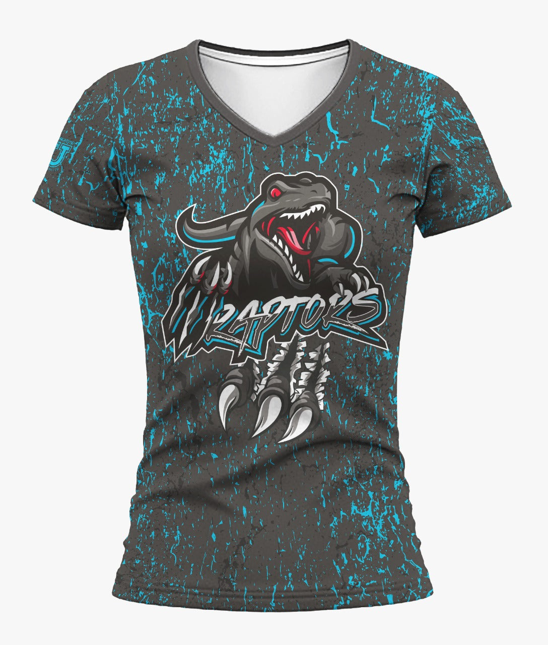 Raptors Dri Tech T-Shirt ~ Digital Blue Splatter
