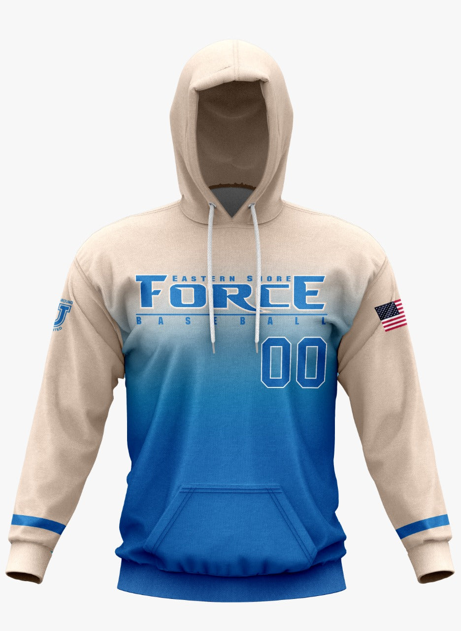 Eastern Shore Force Performance Hoodie ~ Force Blue to Gold Fade