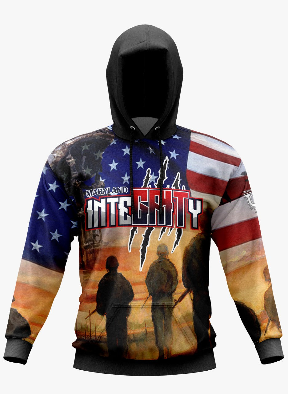 UU MD Integrity Performance Hoodie ~ Salute to the Military
