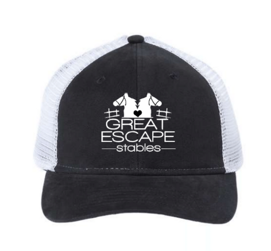 Great Escape Embroidered Hat ~ Ponytail Mesh-Back Cap