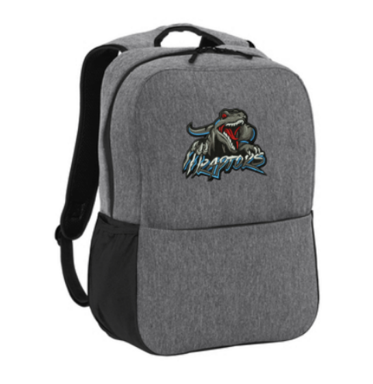 Raptors Access Square Backpack ~ Heathered Grey – Underground Unlimited
