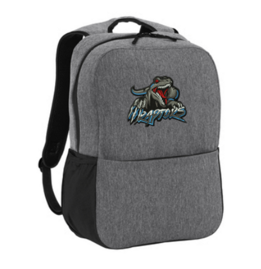 Raptors Access Square Backpack ~ Heathered Grey