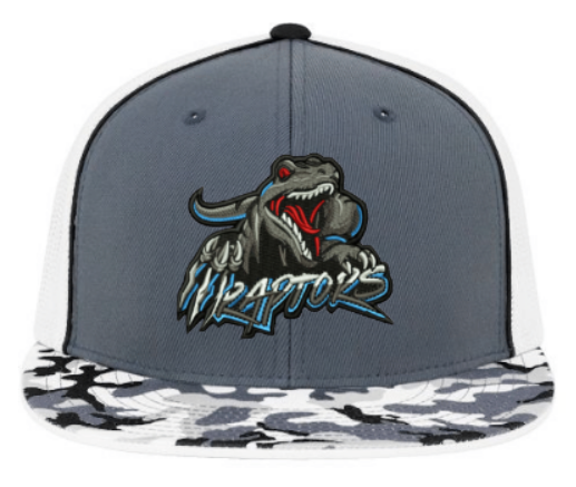 Raptor's Logo Embroidered Patch Hat ~ Digital Camo