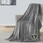 Shore FC Mountain Lodge Sherpa Lined Blanket ~  Grey