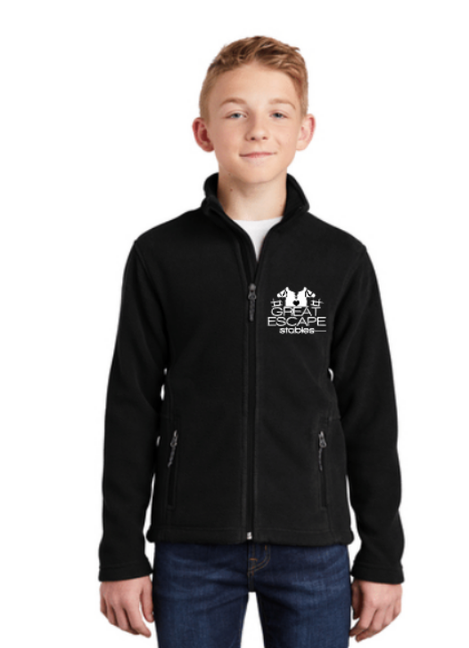 Great Escape Embroidered Full Zip Comfort Fleece ~ Youth
